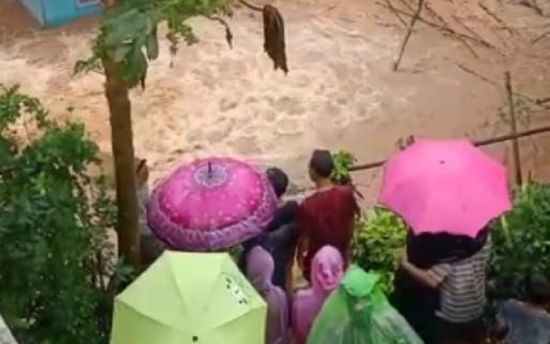 Banjir di Sukanagara Cianjur