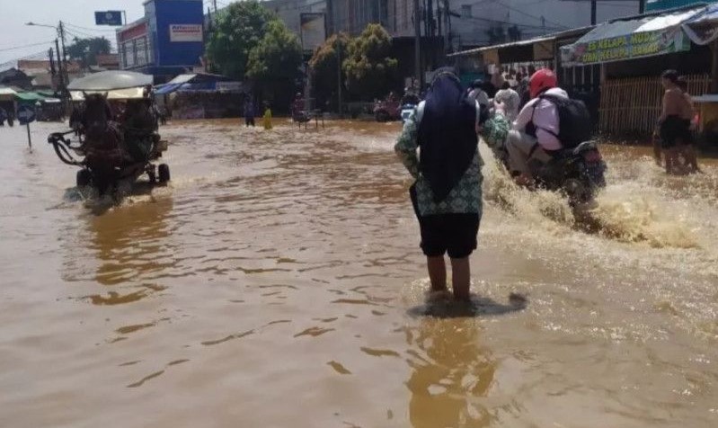 Banjir melanda sejumlah wilayah di Kabupaten Bandung-