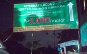 Polisi Turun Tangan Soal Spanduk Pungli di Jalur Alternatif Ciawi Bogor