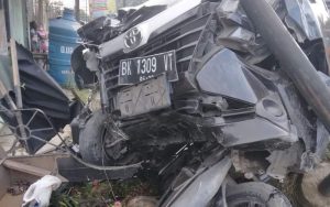 Mobil Avanza Tabrak Betor di Serdang Bedagai, Empat Orang Luka-luka