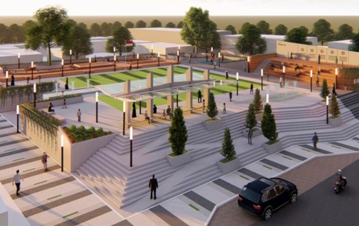 Pemda KBB segera membangun tiga alun-alun di wilayahnya.
