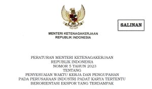 Peraturan Menteri Ketenagakerjaan