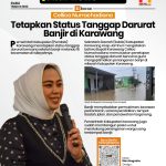 Cellica Nurrachadiana Tetapkan Status Tanggap Darurat Banjir di Karawang