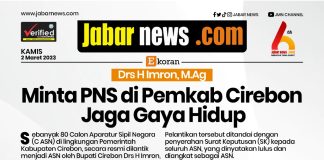 Imron Minta PNS di Pemkab Cirebon Jaga Gaya Hidup