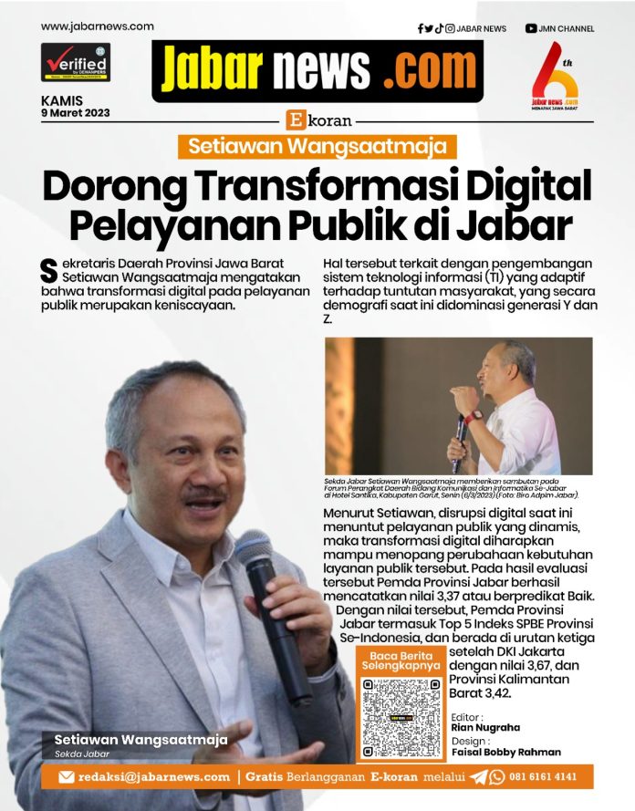 Setiawan Wangsaatmaja Dorong Transformasi Digital Pelayanan Publik di Jabar