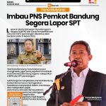 Yana Mulyana Imbau PNS Pemkot Bandung Segera Lapor SPT