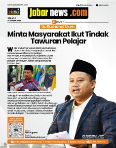 Uu Ruzhanul Ulum Minta Masyarakat Ikut Tindak Tawuran Pelajar