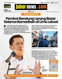 Ema Sumarna: Pemkot Bandung Larang Bazar Selama Ramadhan di Lima Lokasi