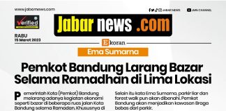 Ema Sumarna: Pemkot Bandung Larang Bazar Selama Ramadhan di Lima Lokasi