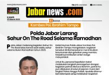 Polda Jabar Larang Sahur On The Road Selama Ramadhan