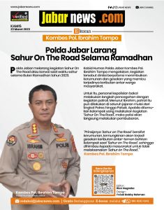 Polda Jabar Larang Sahur On The Road Selama Ramadhan