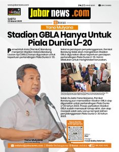 Yana Mulyana: Stadion GBLA Hanya untuk Piala Dunia U-20