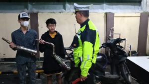Polisi Purwakarta Gencar Tertibkan Knalpot Brong di Bulan Ramadan