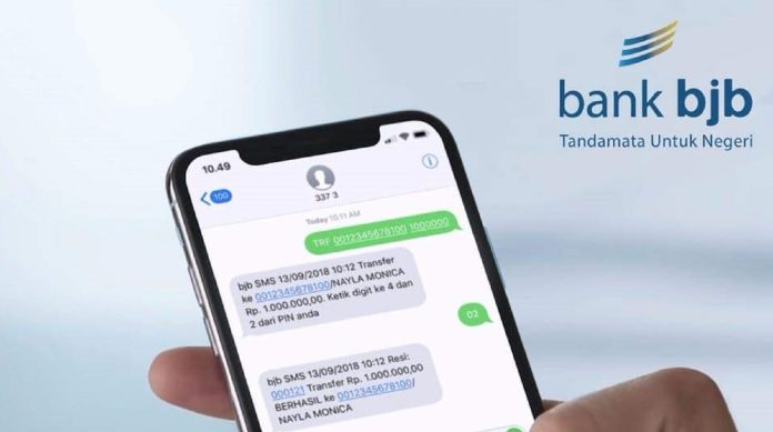 Ilustrasi layanan SMS bank bjb