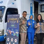 Mobil pelayanan penukaran uang Bank bjb Cabang Semarang kepada masyarakat dalam rangka SERAMBI Tahun 2023 (Foto: Dok. bank bjb)