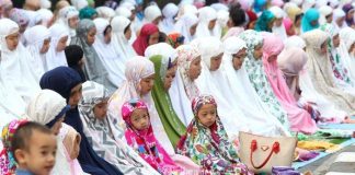 Pelaksanaan shalat idul fitri tahun lalu