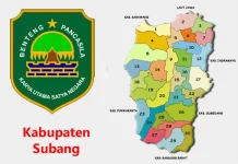 Peta wilayah Kabupaten Subang