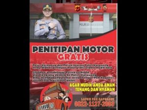 Polisi Buka Layanan Penitipan Motor Gratis Bagi Warga Karawang yang Mudik, Begini Caranya