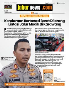 Kendaraan Bertonasi Berat Dilarang Lintasi Jalur Mudik di Karawang
