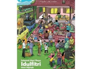 Netizen Dibikin Salfok Lihat Kartu Ucapan Idul Fitri dari Jokowi