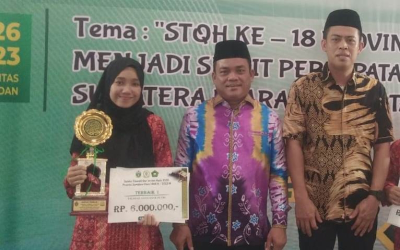 Keren, Anak Petani di Serdang Bedagai Wakili Sumatera Utara Ikuti STQH Nasional di Jambi