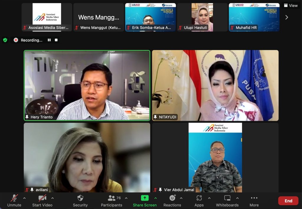 Seri Ketiga Workshop Trusted News Indicator AMSI Bertema New Media & Economy: Dunia Usaha Butuh Media Terpercaya Sebagai Penggerak Ekonomi