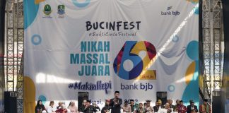 Acara Nikah Massal Juara 'Bucinfest' 2023 di Stadion Patriot Candrabhaga, Kota Bekasi (Foto: bank bjb)