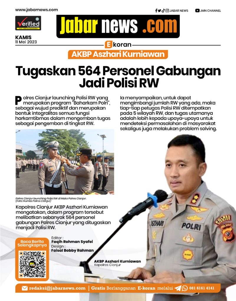 Aszhari Kurniawan Tugaskan 564 Personel Gabungan Jadi Polisi RW