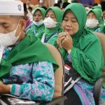 Para calon jemaah haji siap diberangkatkan ke tanah suci Makkah