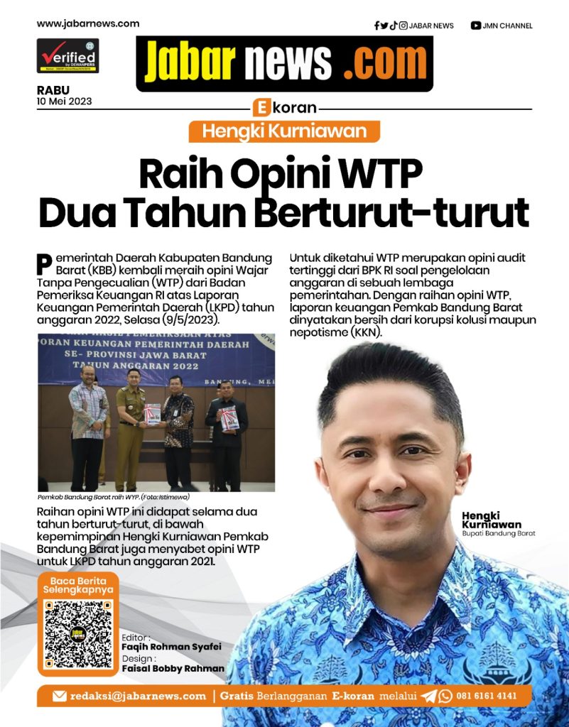 Hengki Kurniawan: Raih Opini WTP Dua Tahun Berturut-turut