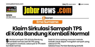 Ema Sumarna Klaim Sirkulasi Sampah TPS di Kota Bandung Kembali Normal