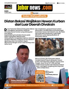 Distan Bekasi Wajibkan Hewan Kurban dari Luar Daerah Divaksin