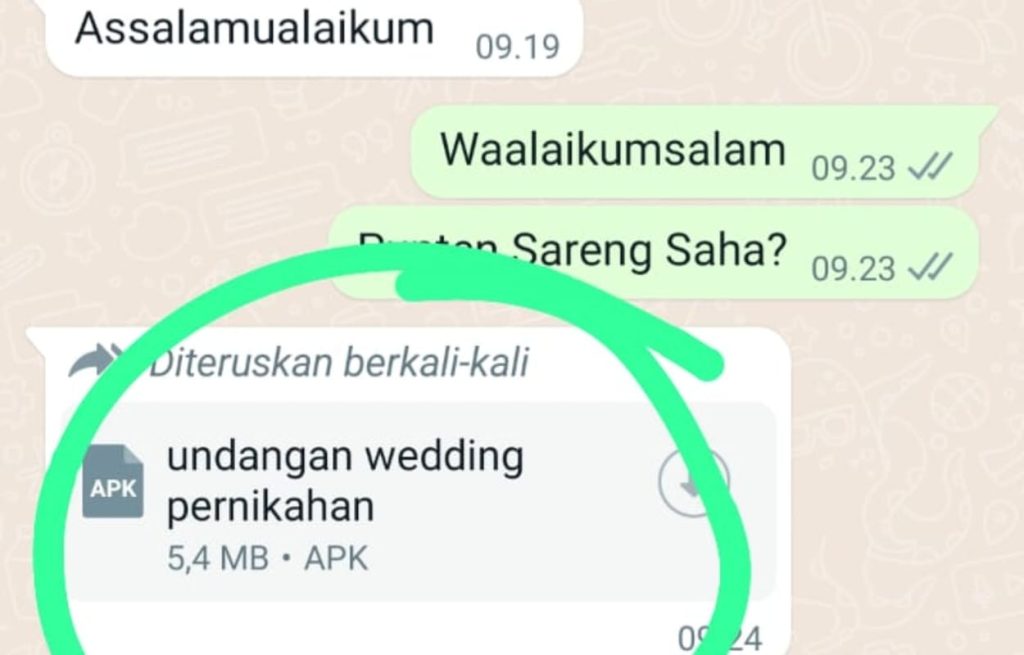 Waspada Modus Penipuan Lewat “Link” Undangan Pernikahan Digital di WA