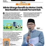 Ridwan Kamil Minta Warga Beralih ke Motor Listrik, Manfaatkan Subsidi Pemerintah