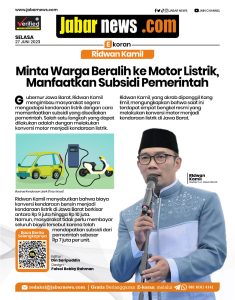 Ridwan Kamil Minta Warga Beralih ke Motor Listrik, Manfaatkan Subsidi Pemerintah