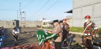 Amien Rais saat menjadi khotib Shalat Idul Adha di Kabupaten Bandung