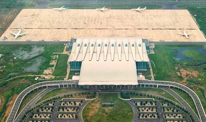 Bandara Kertajati Majalengka nampak dari atas