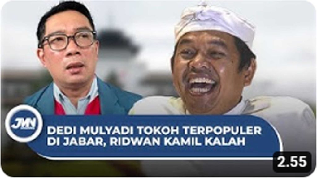 VIDEO: Dedi Mulyadi Tokoh Terpopuler di Jabar, Ridwan Kamil Kalah Tenar