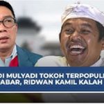 Dedi Mulyadi menjadi tokoh terpopuler di Jawa Barat Ridwan Kamil kalah tenar