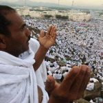 Jutaan umat Islam yang melaksanakan ibadah haji berkumpul di padang Arafah