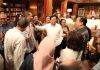 Prabowo Subianto bersama para pemimpin media nasional di kediamannya di Hambalang Bogor