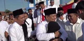 Prabowo dan Dedi Mulyadi melaksanakan sholat Id di Kabupaten Bandung Barat