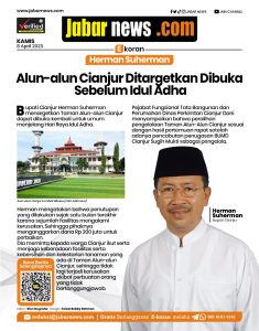 Alun-alun Cianjur Ditargrtkan Dibuka Sebelum Idul Adha