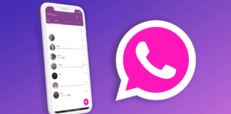 Aplikasi whatsapp pink