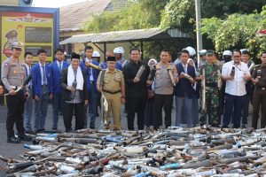 Ribuan Knalpot Bising Hasil Razia Polres Cianjur Dimusnahkan, Ini Rinciannya