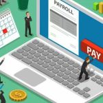 Ilustrasi aplikasi payroll atau aplikasi gajian