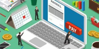 Ilustrasi aplikasi payroll atau aplikasi gajian