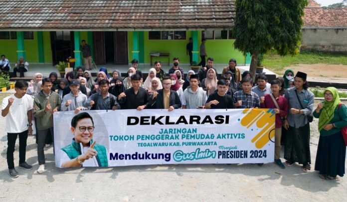 Jaringan pemuda dan aktivis di Purwakarta deklarasi dukung Gus Muhaimin jadi Capres 2024