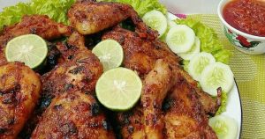 Menu ayam bakar taliwang