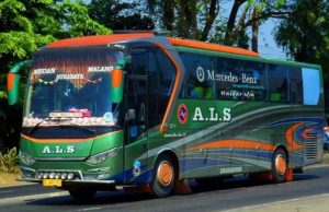 Salah satu armada PO Bus ALS